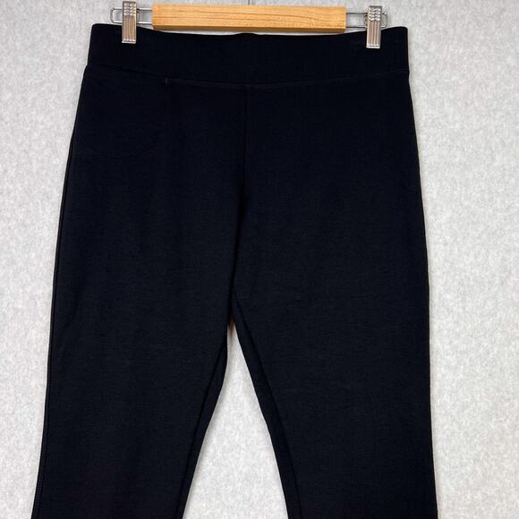 American Giant Ponte Slim Pant Women's Size 8 Black Comfort Stretch Soft Casual - Picture 2 of 7